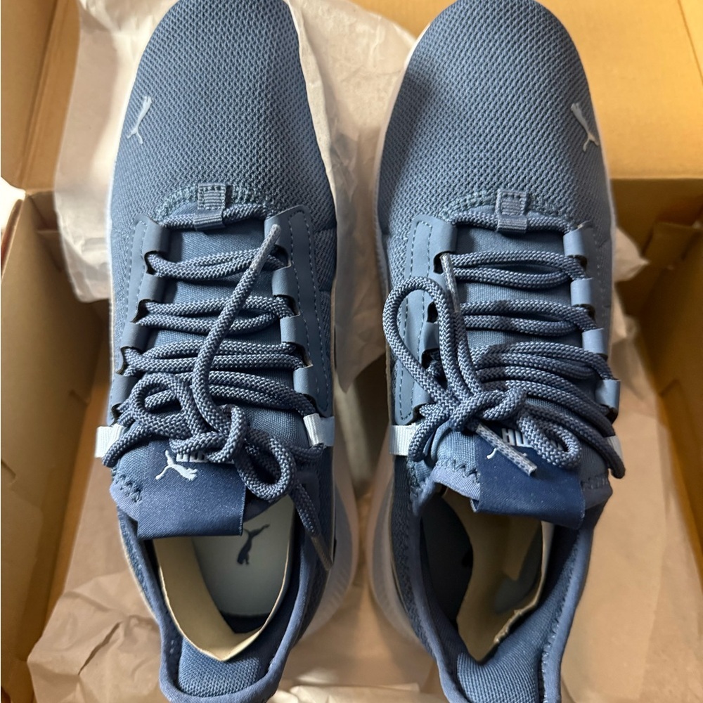 Puma Navy and White Athletic Shoes - Picture 2 of 4